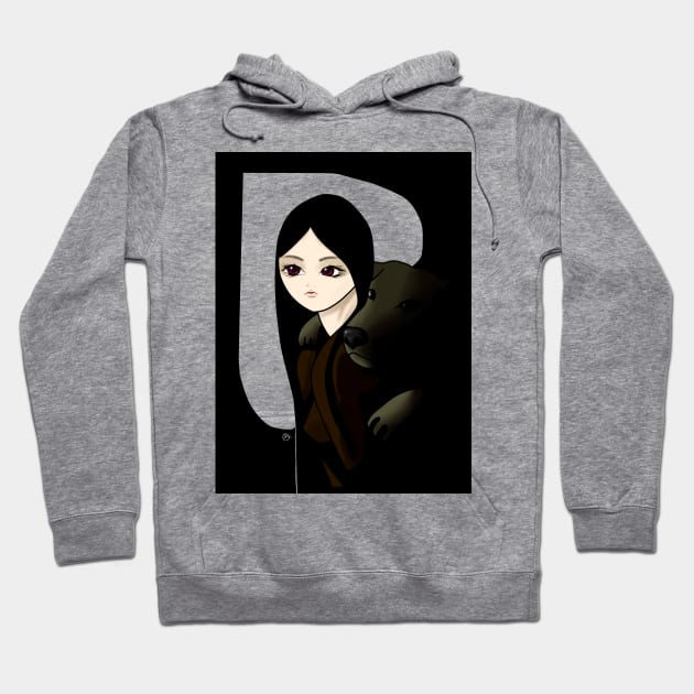 Girl and Dog Hoodie by ShionS3